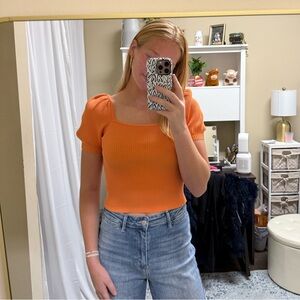 Orange boutique top